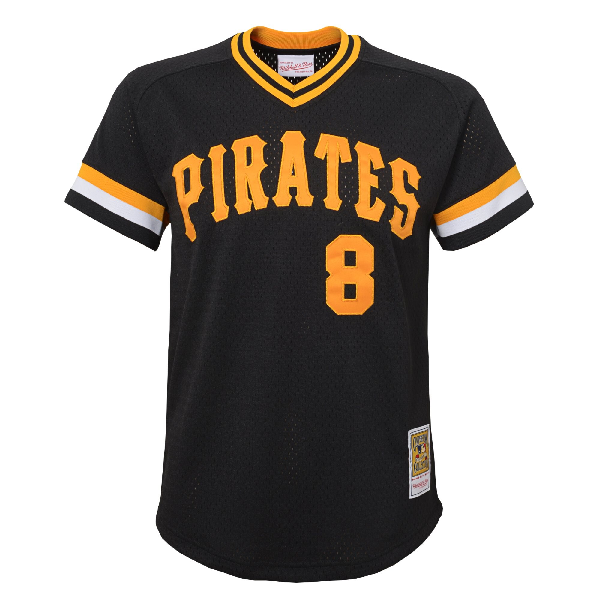 Willie Stargell Pittsburgh Pirates Mitchell & Ness Youth Cooperstown Collection Mesh Batting Practice Jersey – Black