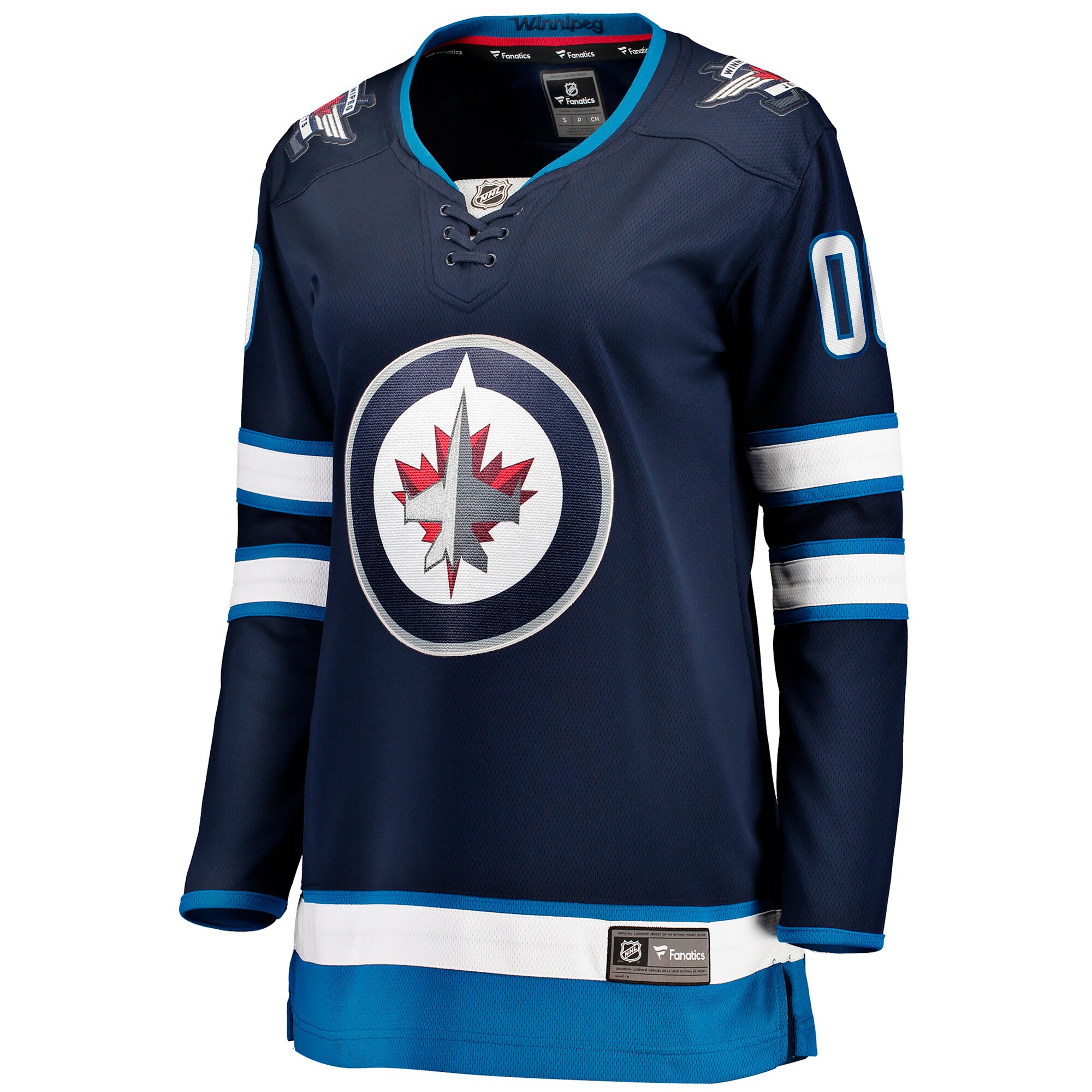 Winnipeg Jets Fanatics Women’s Home Breakaway Custom Jersey – Blue Clowdercats