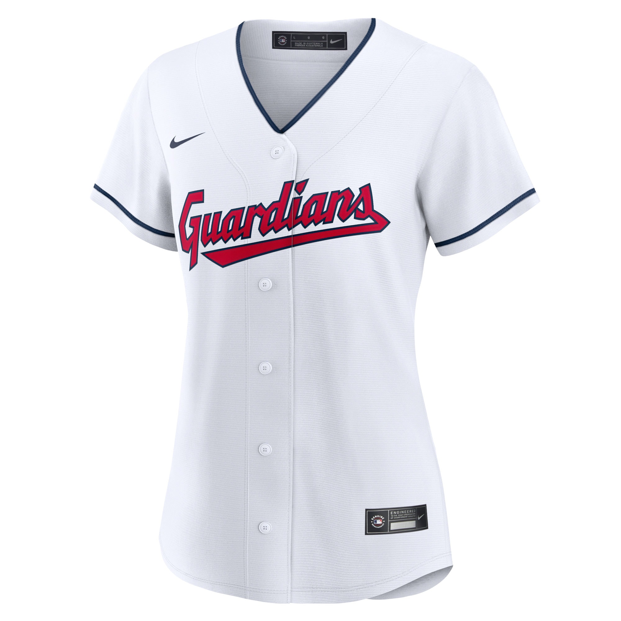 Women’s Cleveland Guardians Nike Home Replica Team Jersey – White