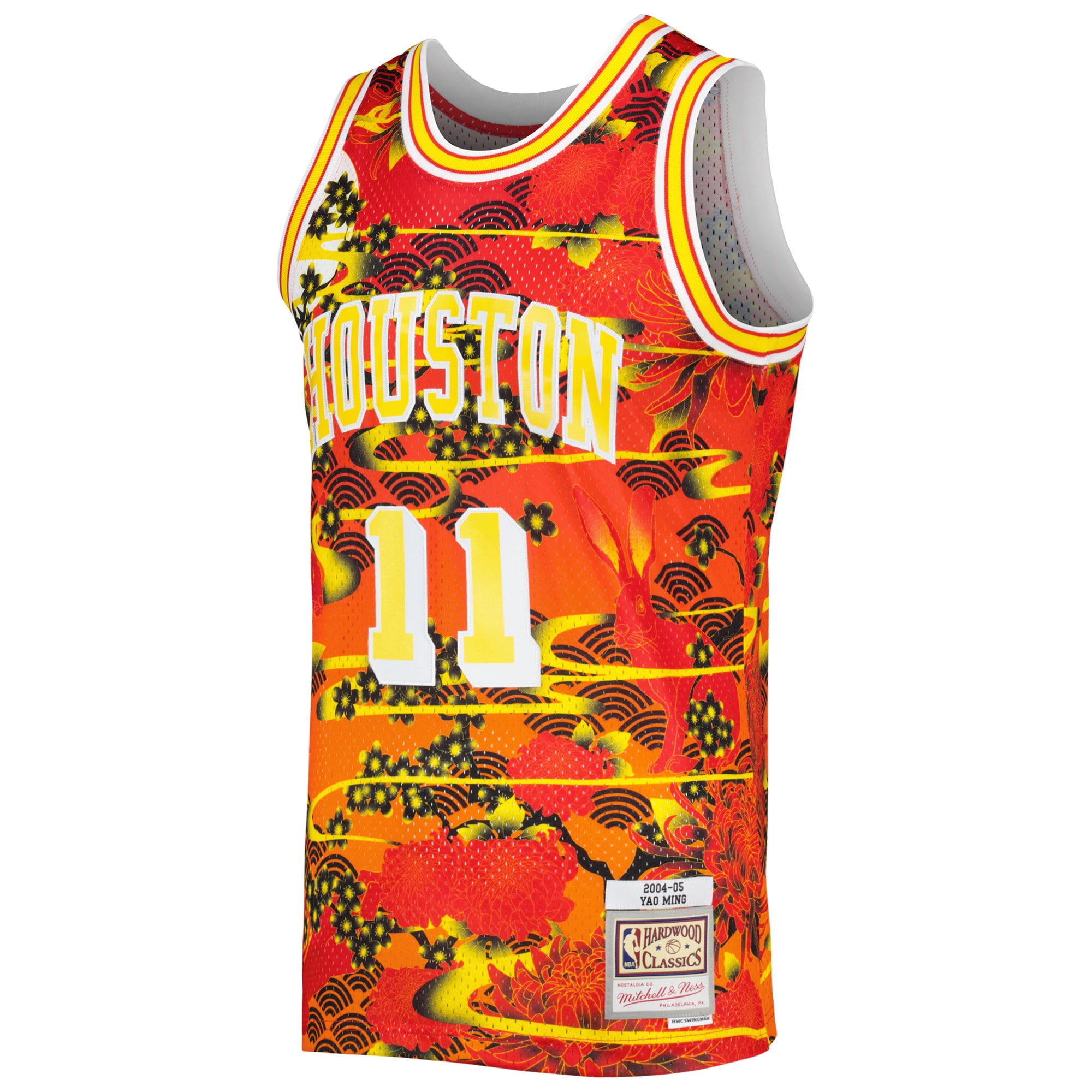 Yao Ming Houston Rockets Mitchell & Ness 2004/05 Hardwood Classics Lunar New Year Swingman Jersey – Red Clowdercats