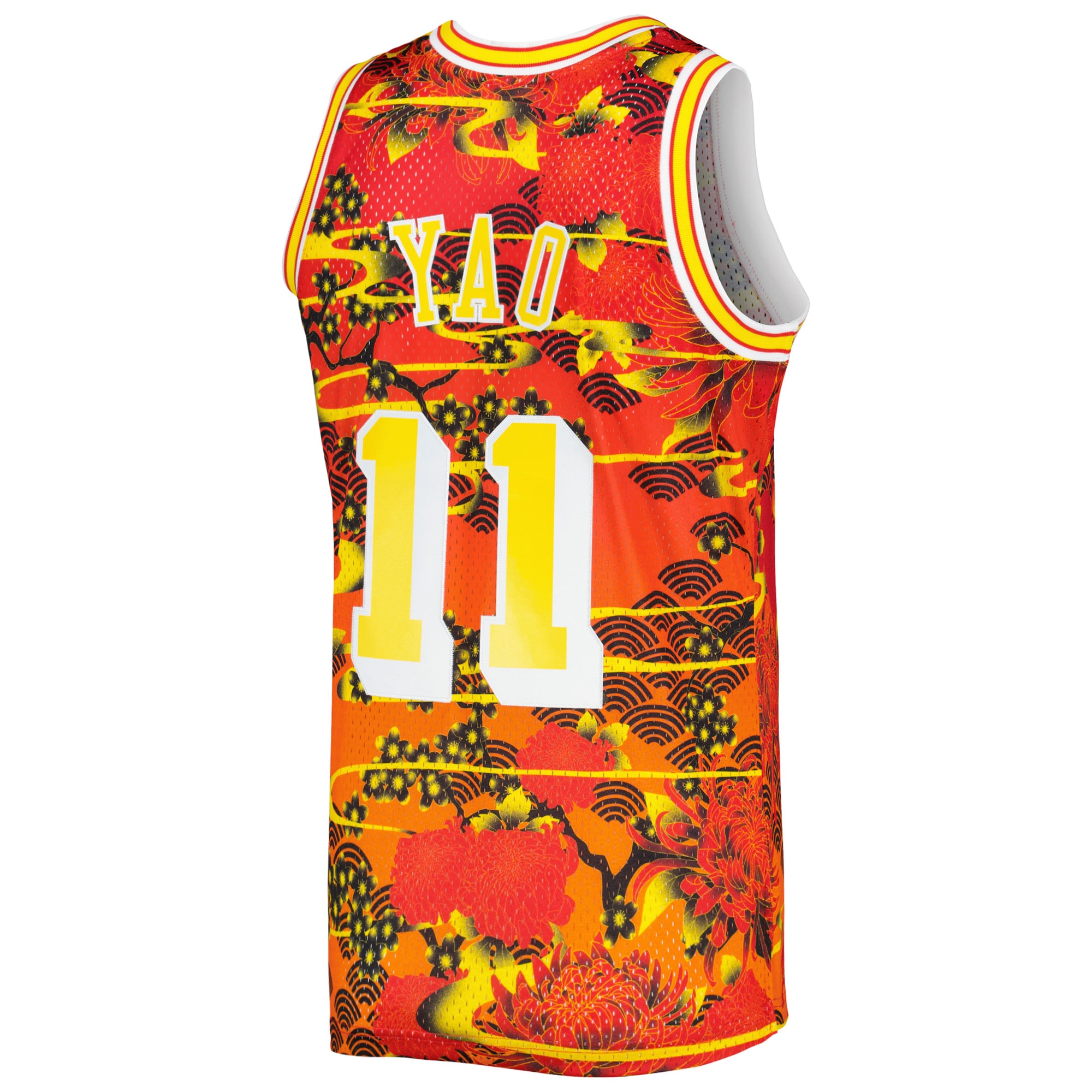 Yao Ming Houston Rockets Mitchell & Ness 2004/05 Hardwood Classics Lunar New Year Swingman Jersey – Red Clowdercats