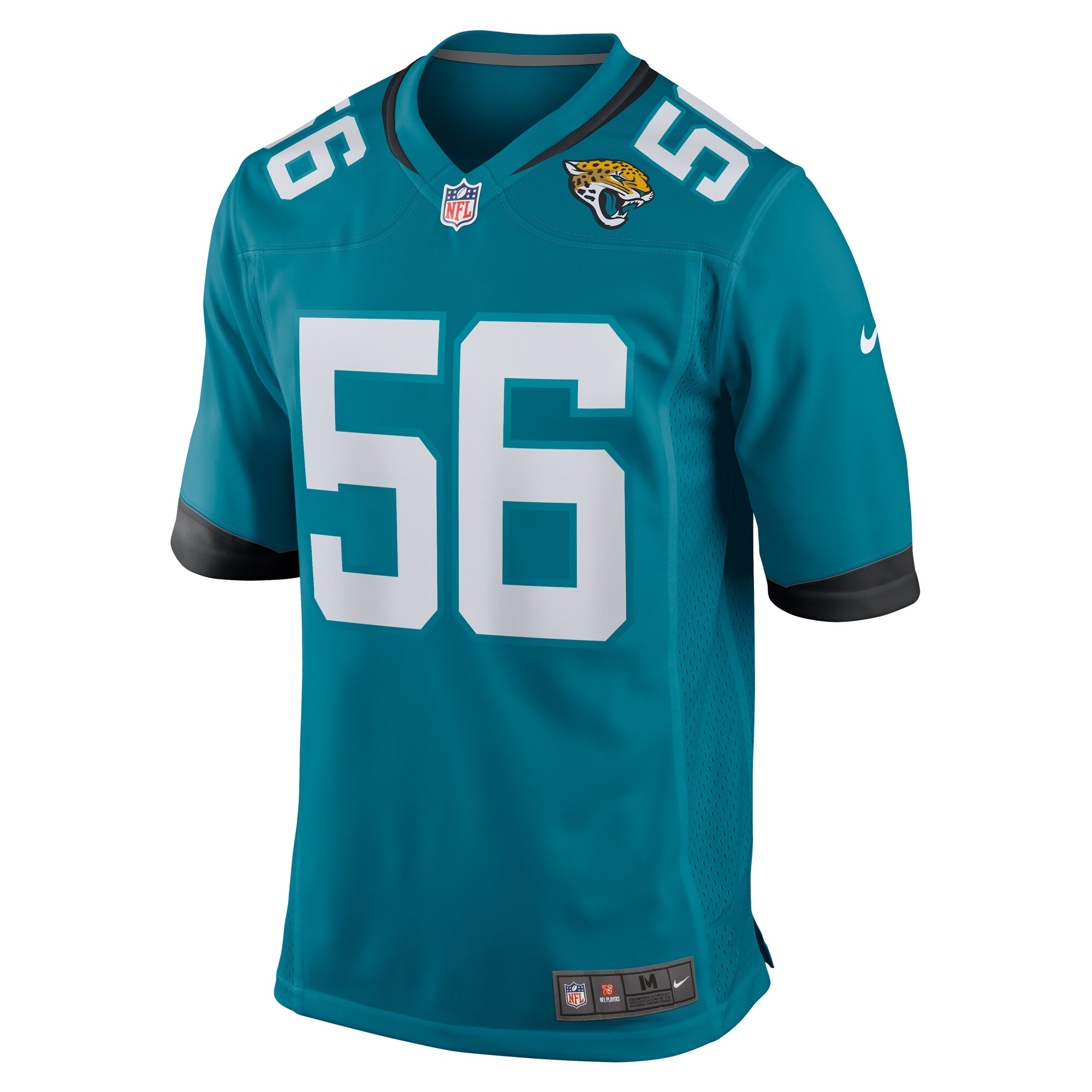 Yasir Abdullah Jacksonville Jaguars Nike Team Game Jersey – Teal Clowdercats