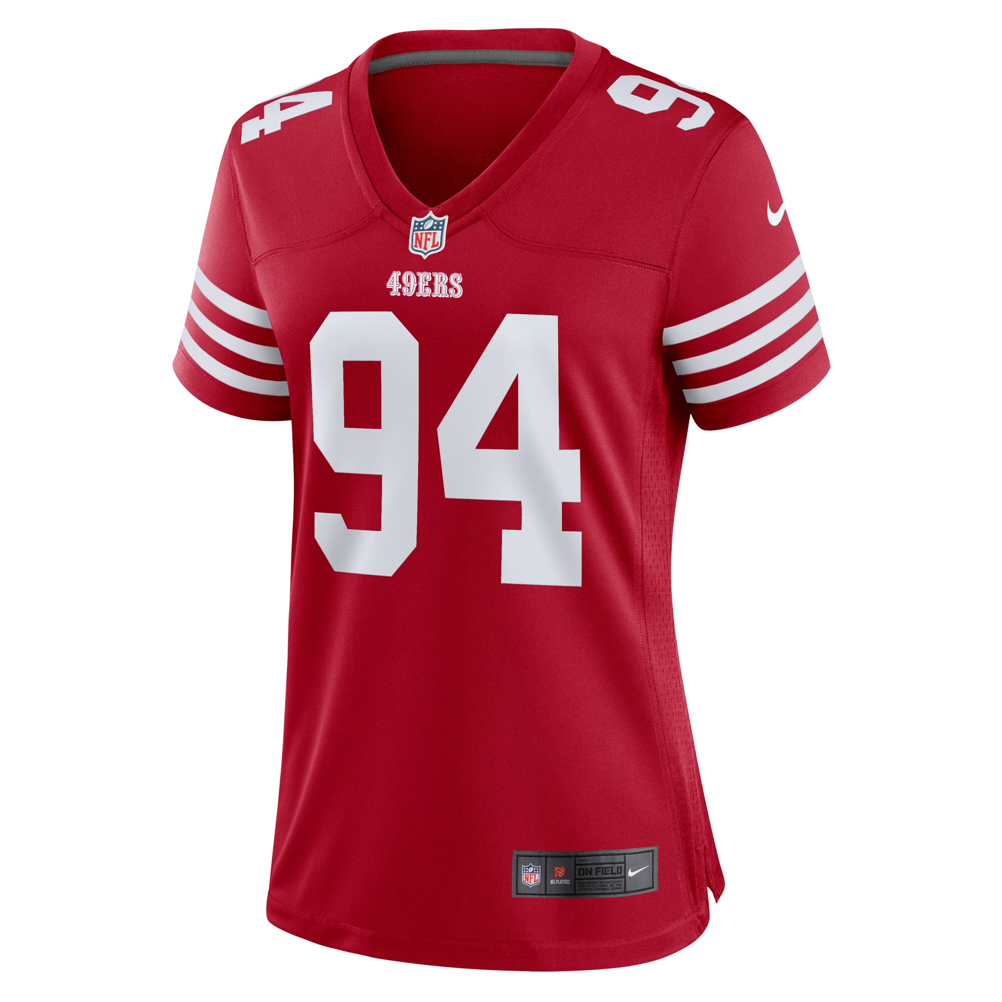 Yetur Gross-Matos San Francisco 49ers Nike Women’s Team Game Jersey – Scarlet Clowdercats