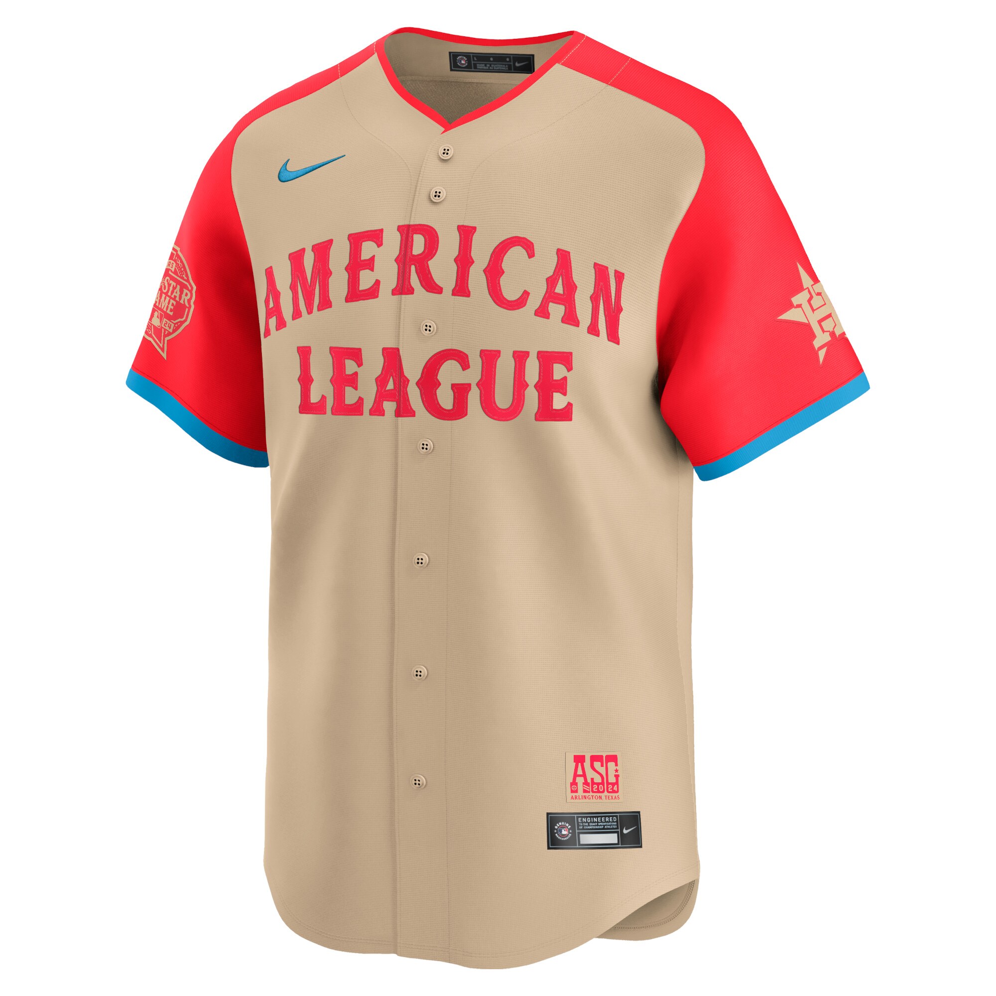 Yordan Alvarez American League Nike 2024 MLB All-Star Game Limited Player Jersey – Cream