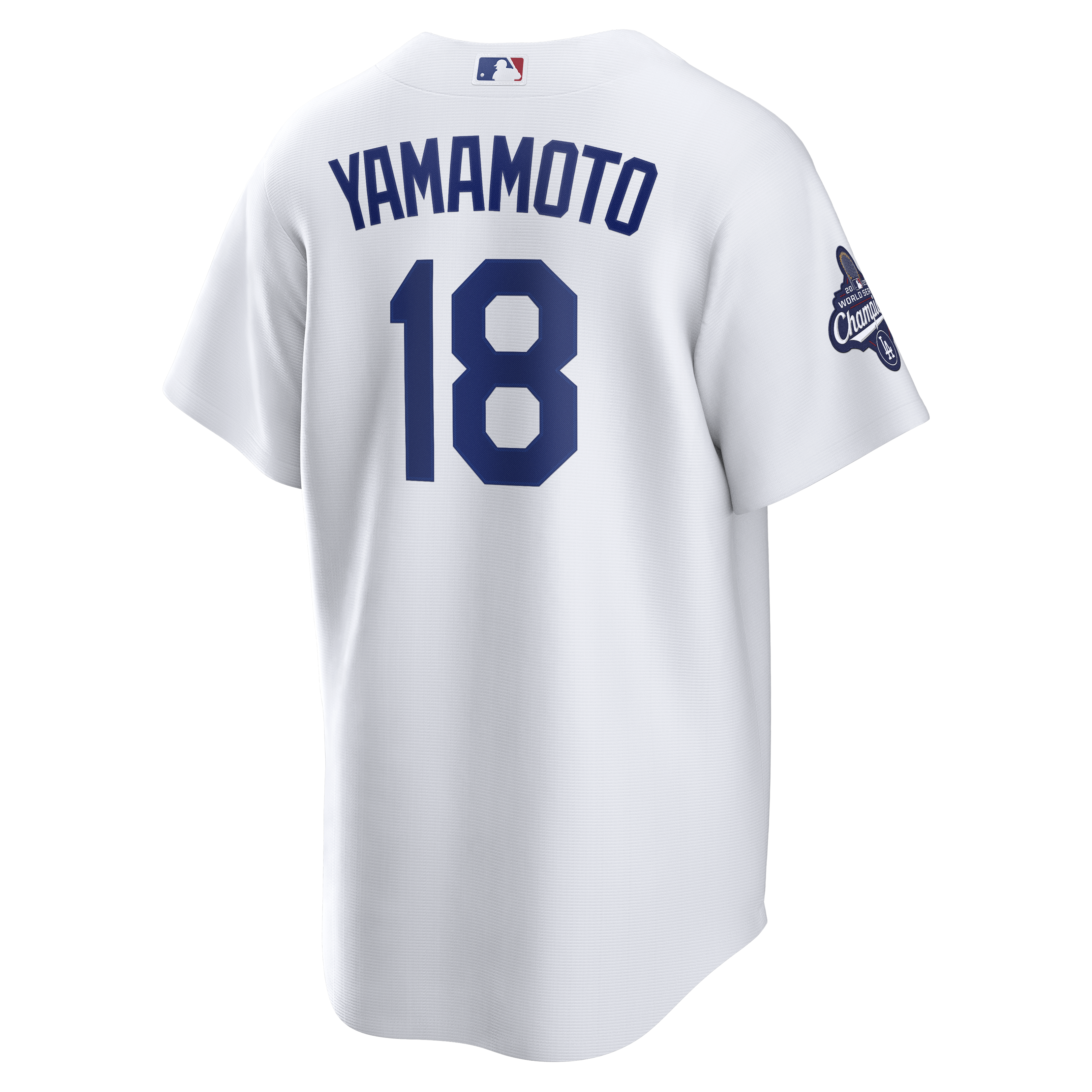 Yoshinobu Yamamoto Los Angeles Dodgers Nike 2025 World Series Champions Home Replica Jersey – White
