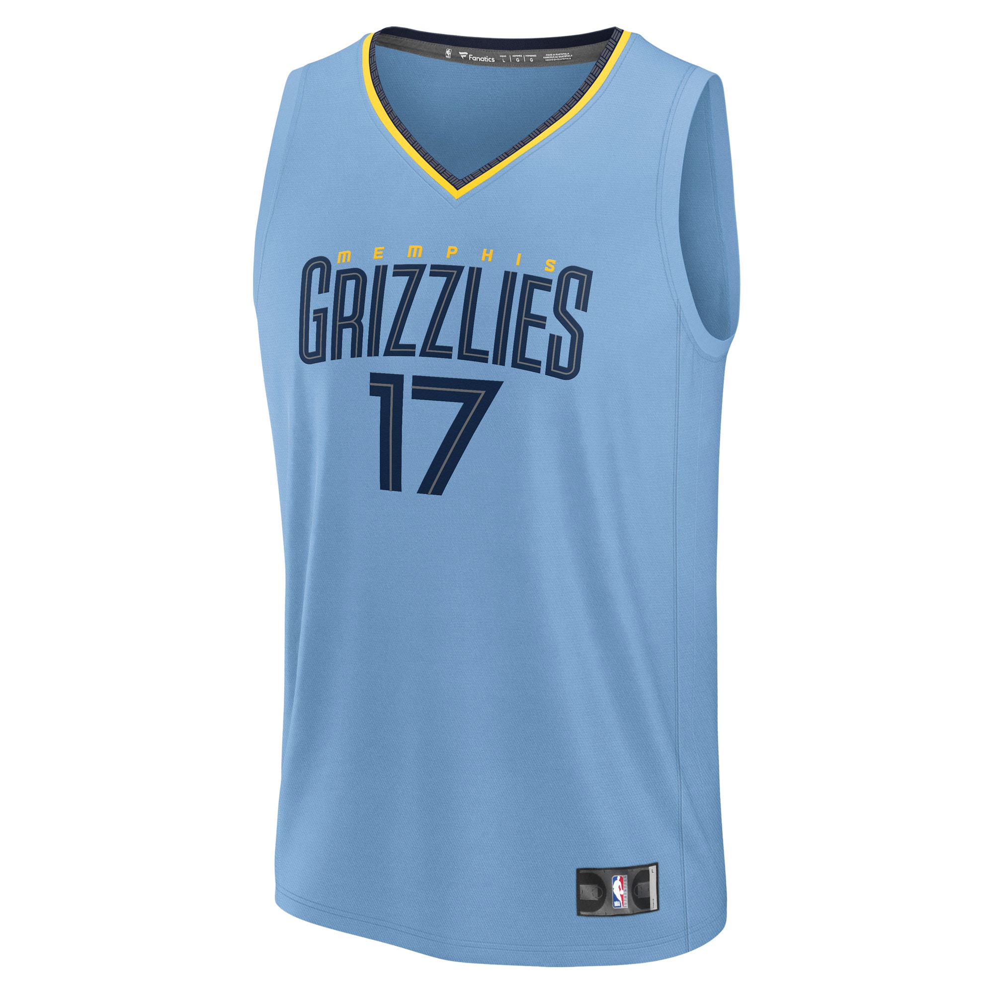 Yuki Kawamura Memphis Grizzlies Fanatics Fast Break Replica Player Jersey – Statement Edition – Light Blue Clowdercats