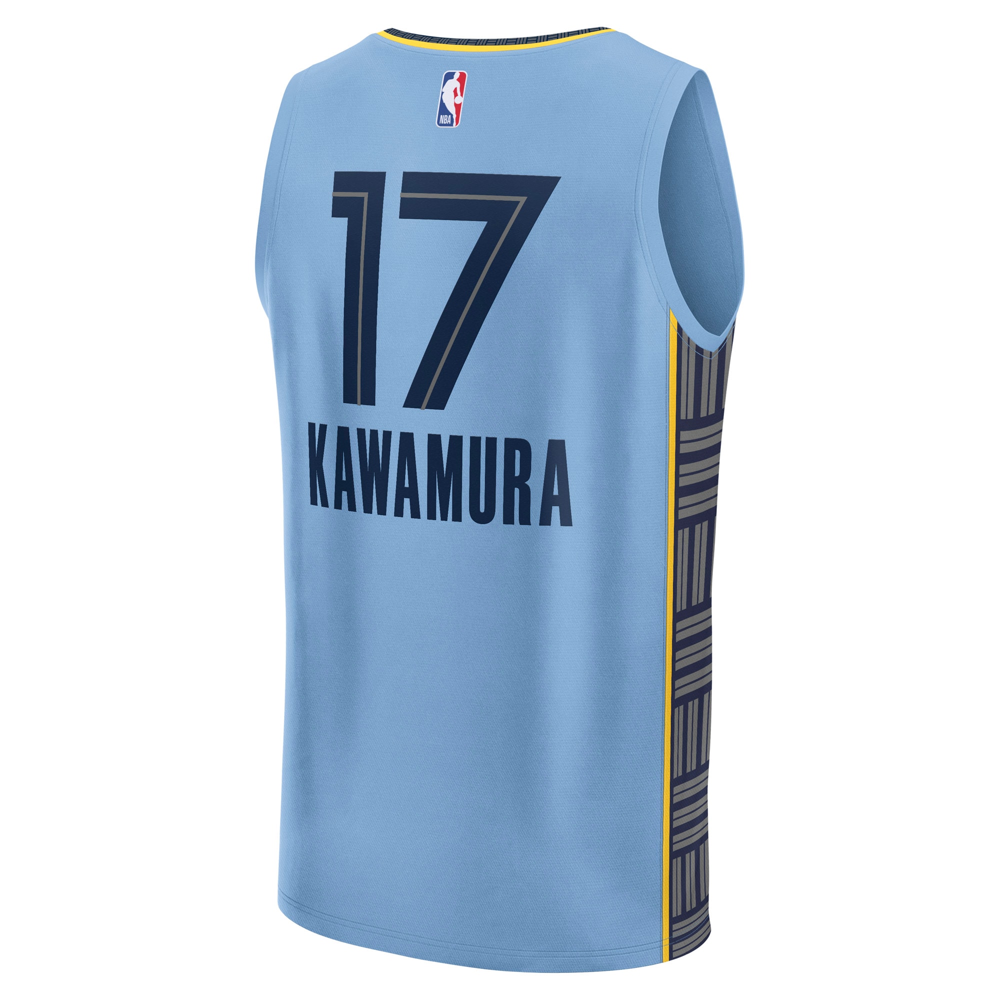 Yuki Kawamura Memphis Grizzlies Fanatics Fast Break Replica Player Jersey – Statement Edition – Light Blue Clowdercats