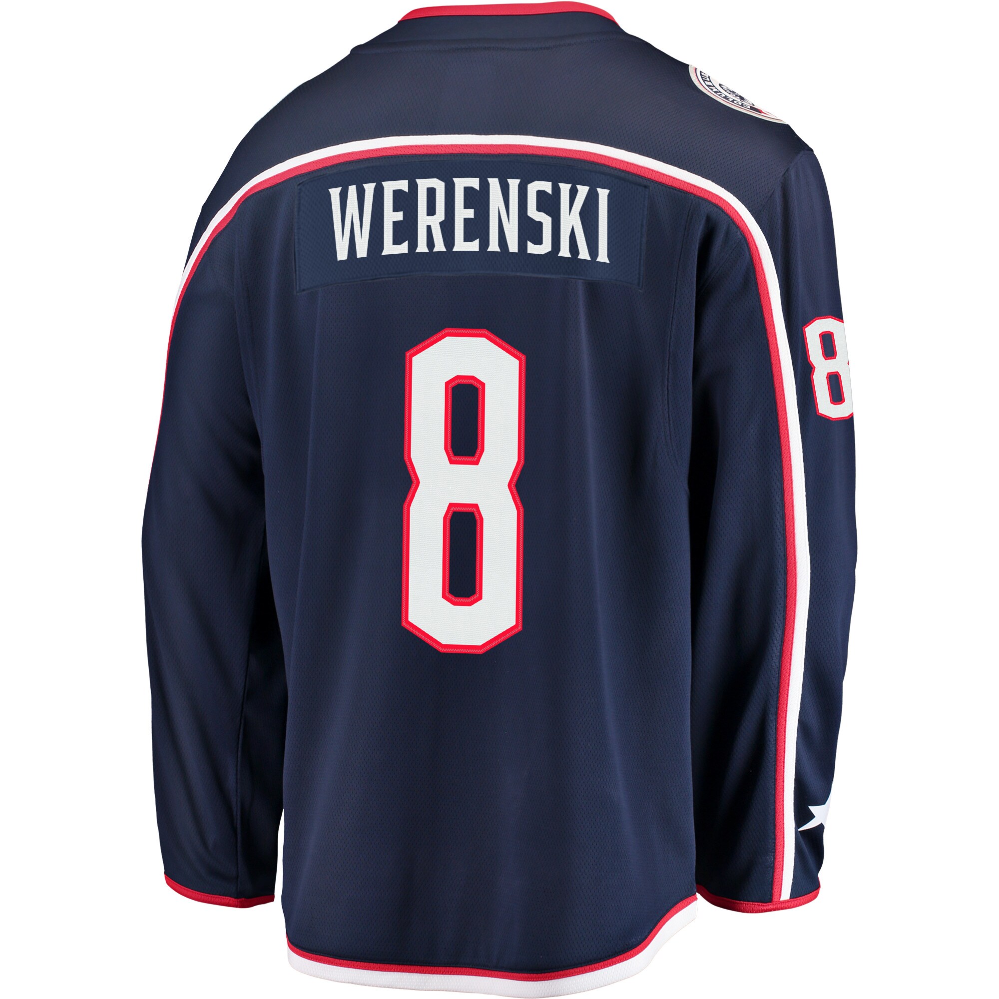 Zach Werenski Columbus Blue Jackets Fanatics Breakaway Jersey – Navy Clowdercats