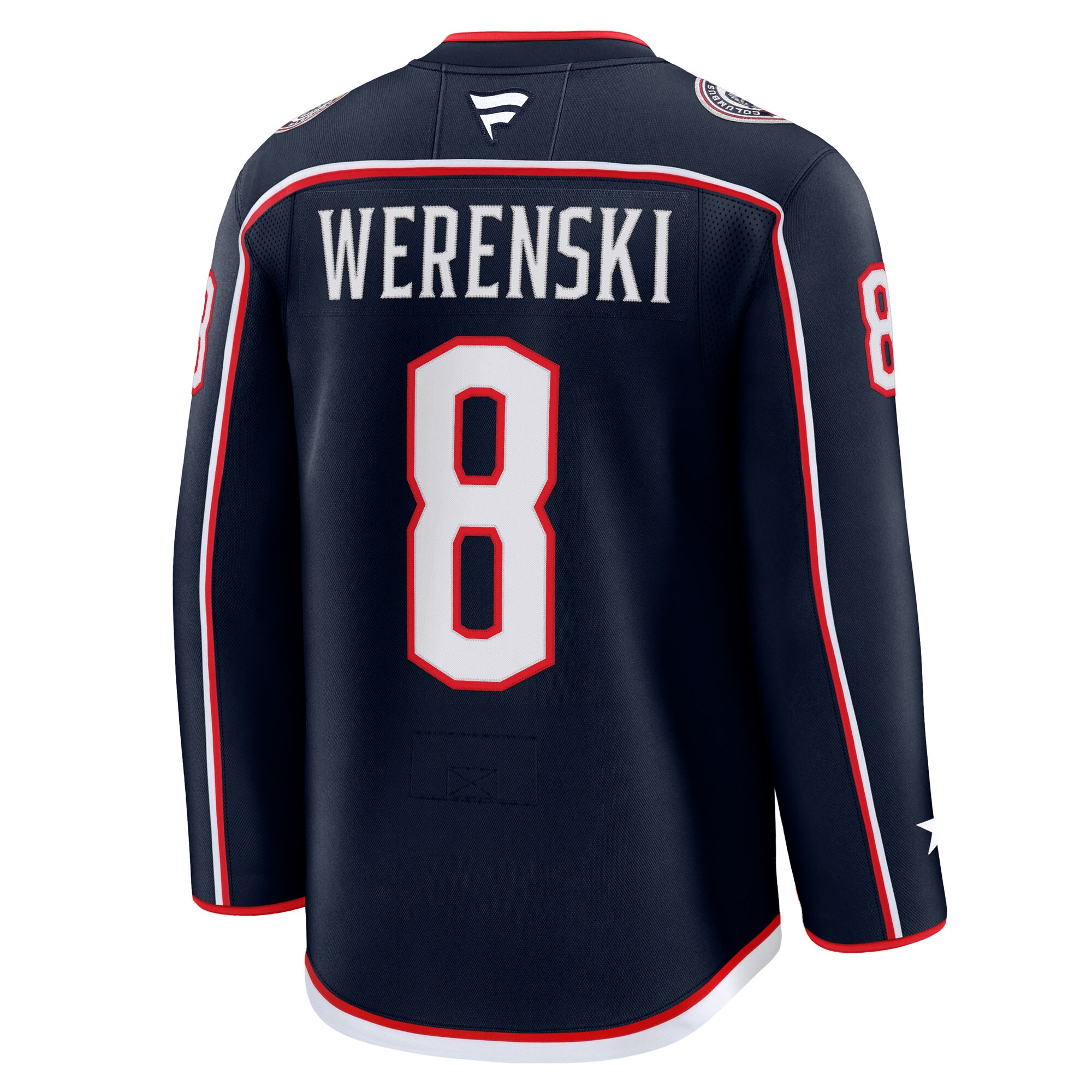 Zach Werenski Columbus Blue Jackets Fanatics Home Premium Jersey – Navy Clowdercats