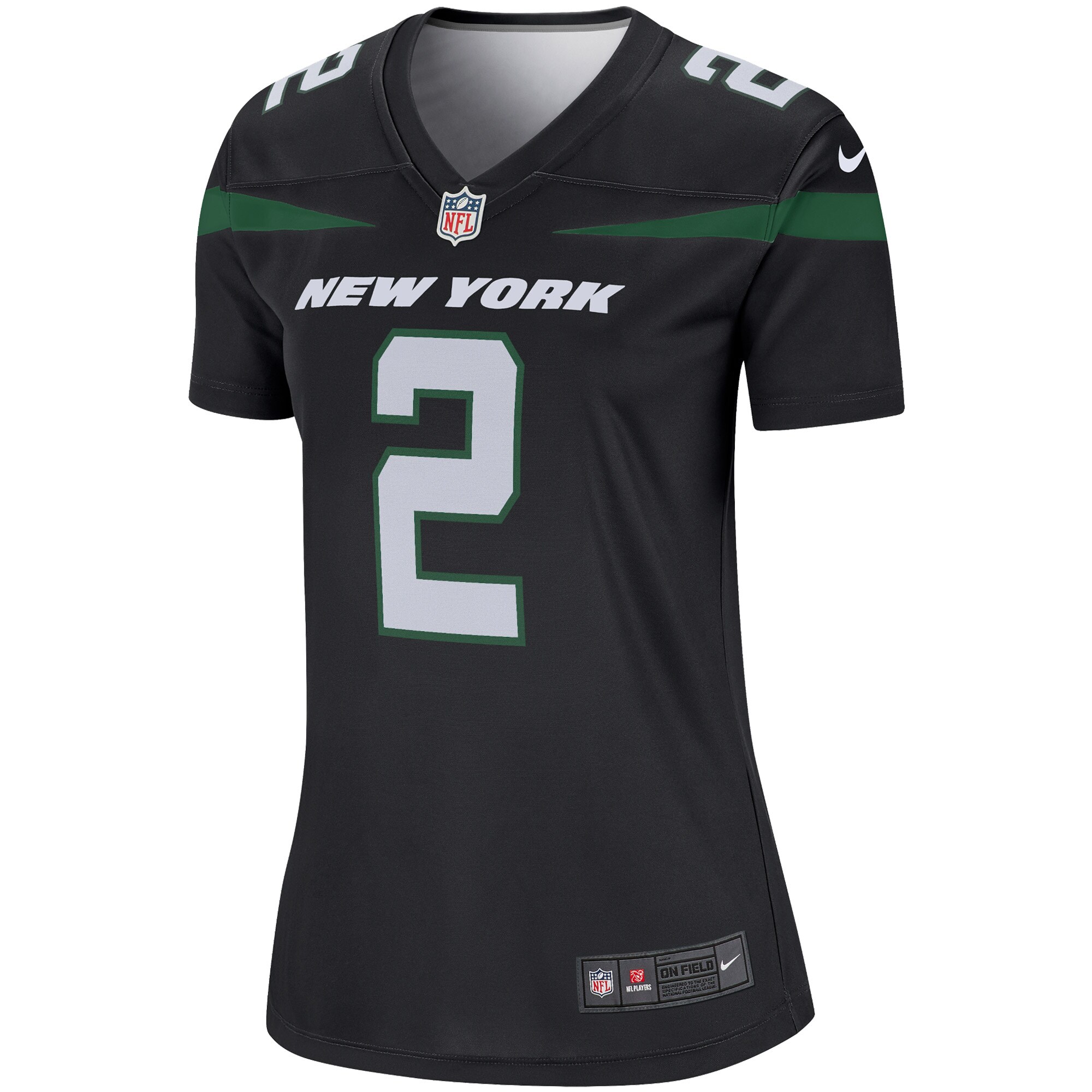 Zach Wilson New York Jets Nike Women’s Color Rush Legend Performance Jersey – Black Clowdercats