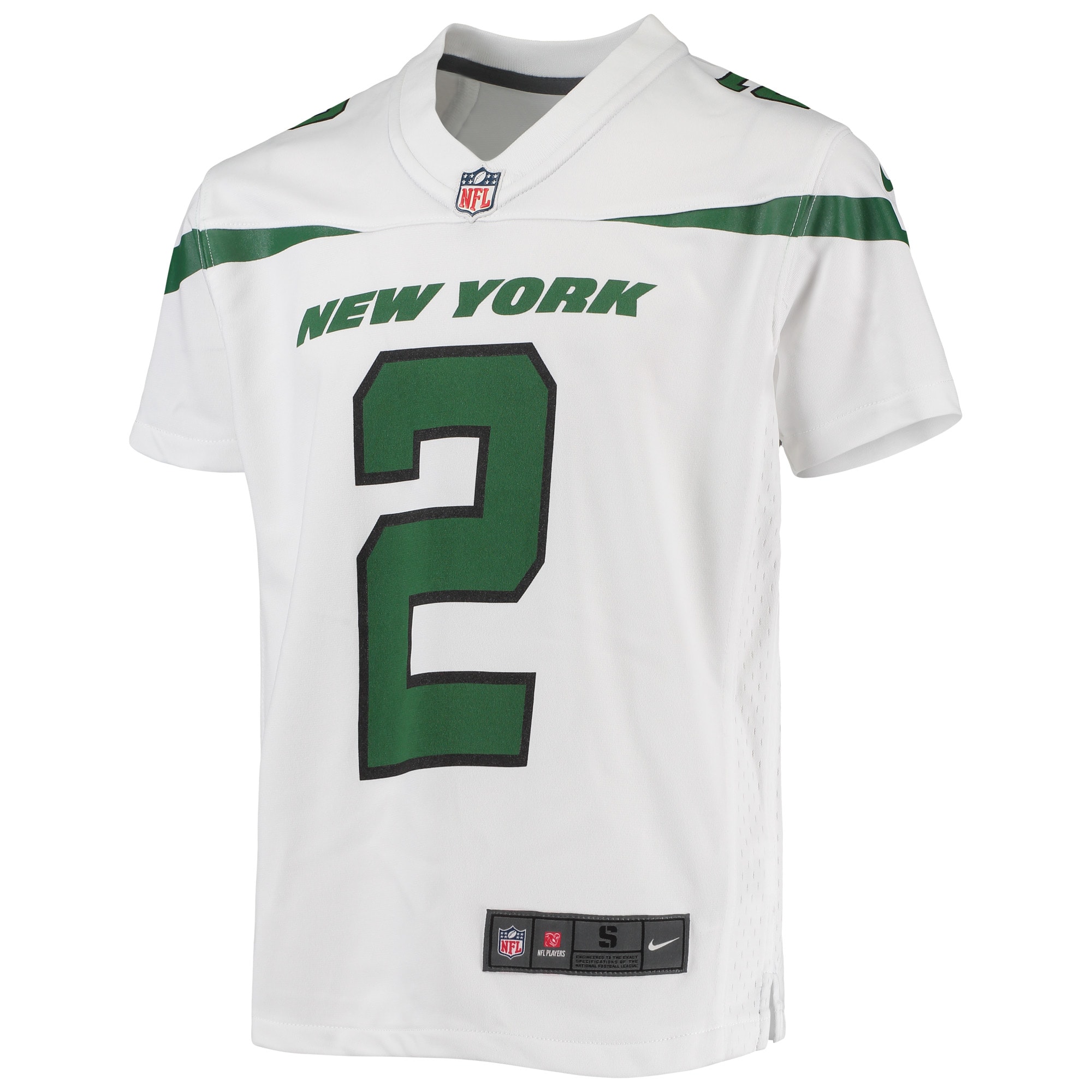 Zach Wilson New York Jets Nike Youth Game Jersey – White Clowdercats