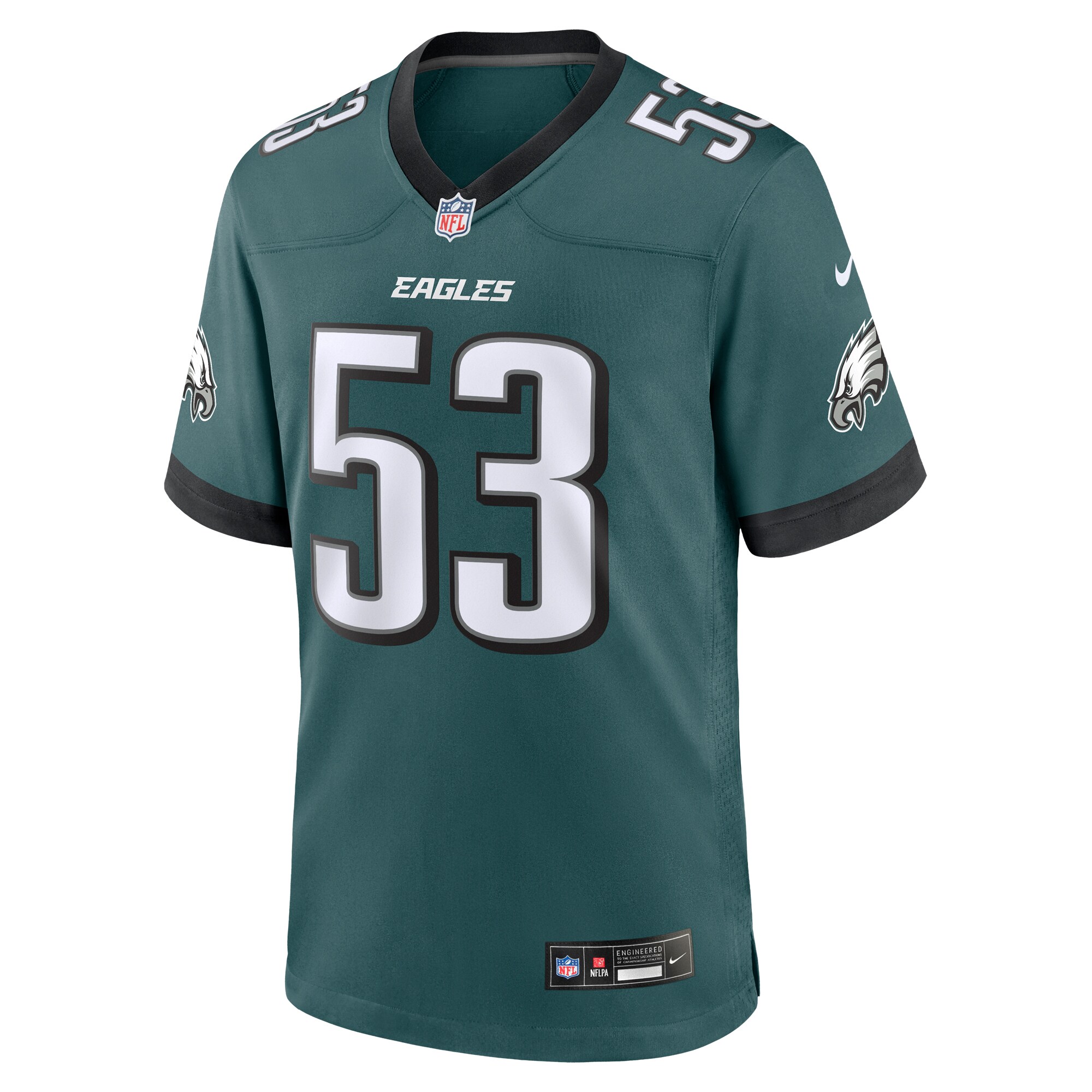 Zack Baun Philadelphia Eagles Nike Game Jersey – Midnight Green Clowdercats