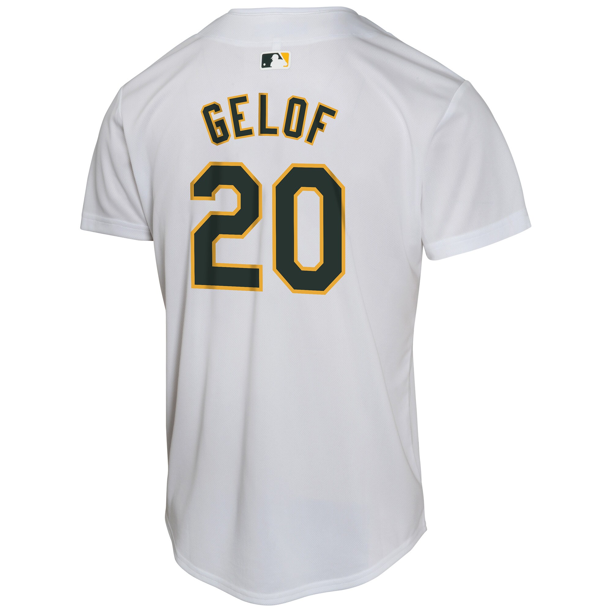 Zack Gelof Athletics Nike Youth Home Game Player Jersey – Gray