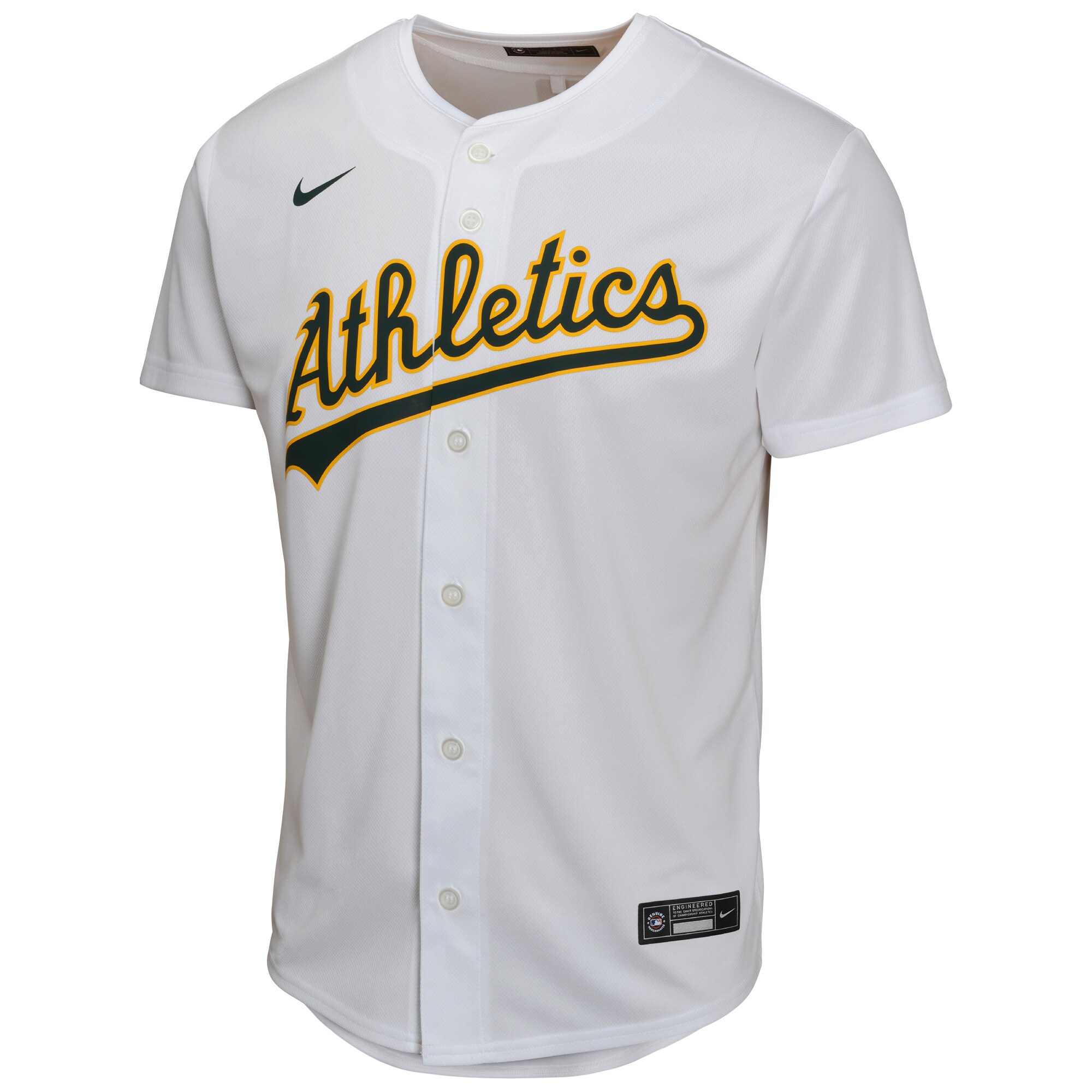 Zack Gelof Athletics Nike Youth Home Game Player Jersey – Gray