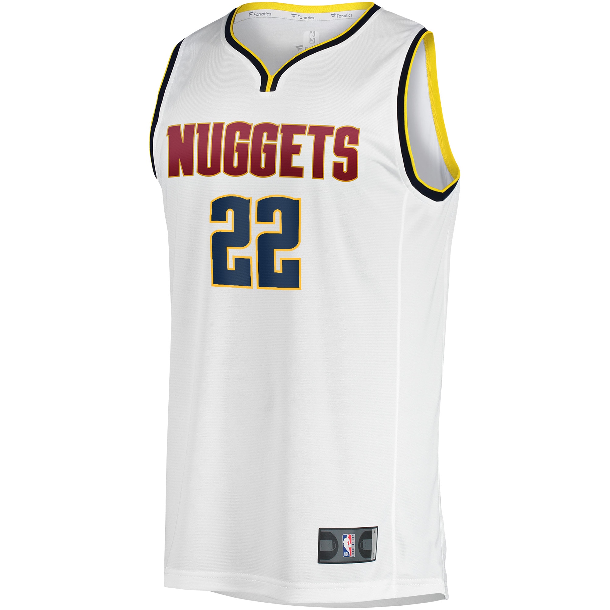 Zeke Nnaji Denver Nuggets Fanatics Fast Break Player Jersey – Association Edition – White Clowdercats