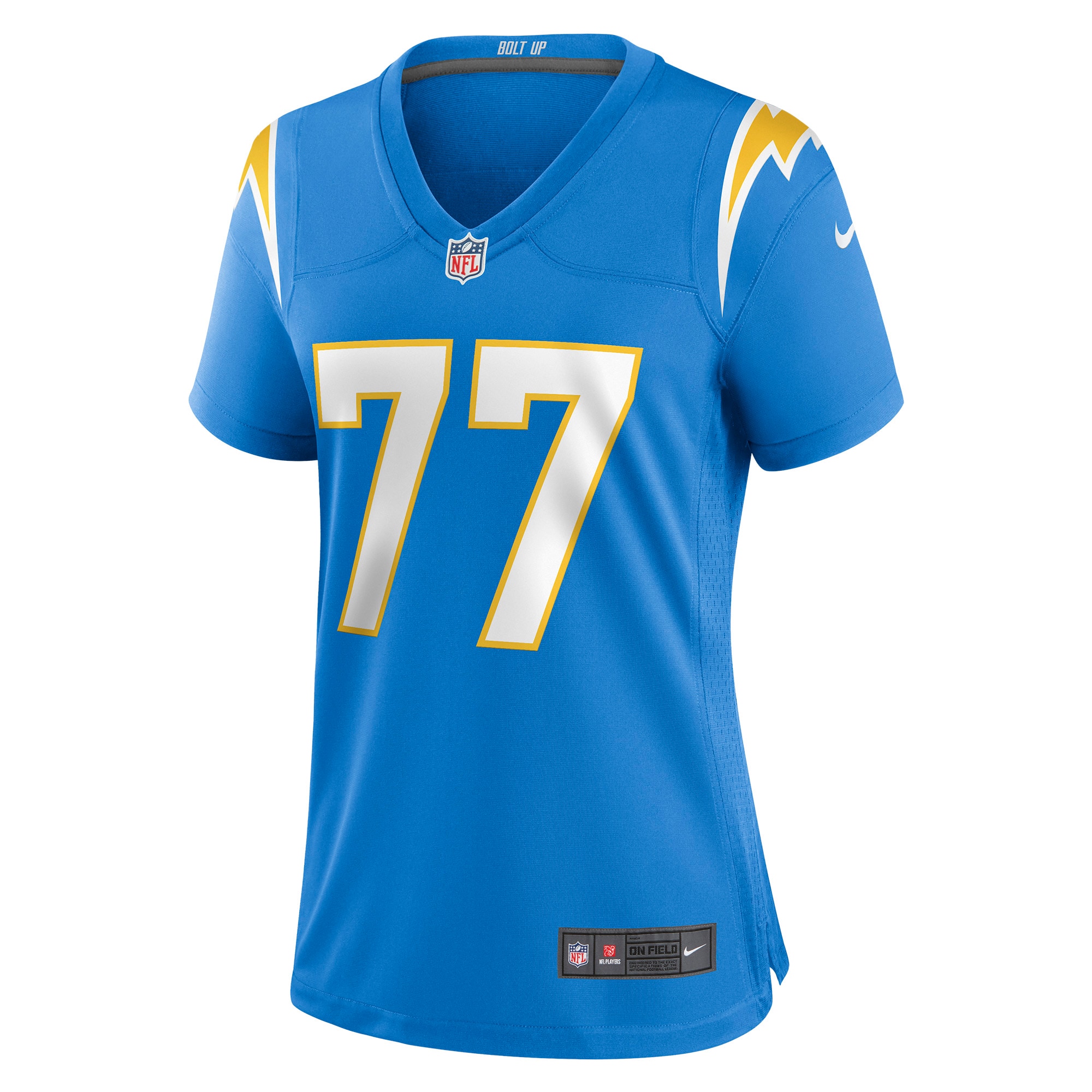 Zion Johnson Los Angeles Chargers Nike Women’s Player Game Jersey – Powder Blue Clowdercats