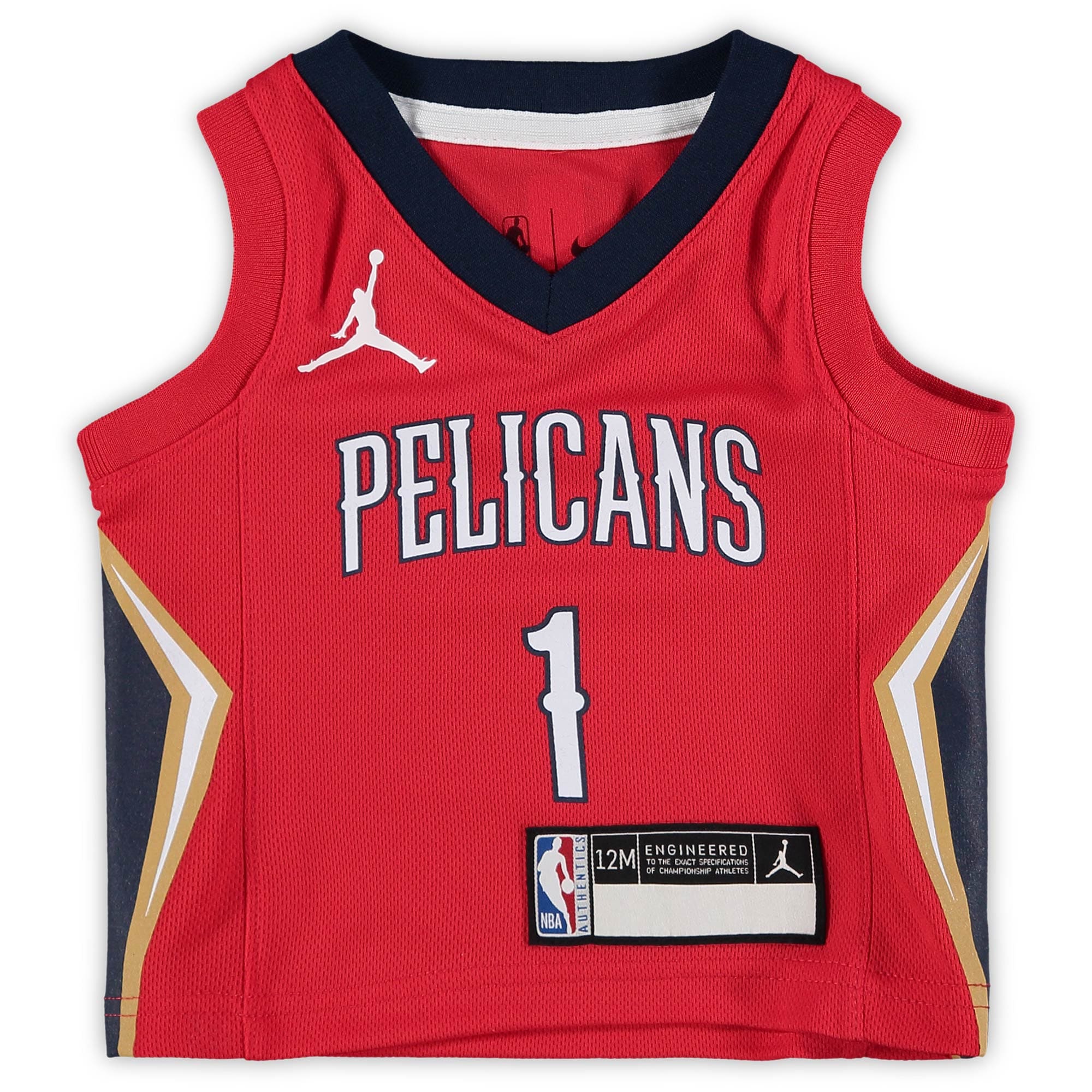 Zion Williamson New Orleans Pelicans Jordan Brand Infant 2020/21 Jersey – Statement Edition – Red Clowdercats