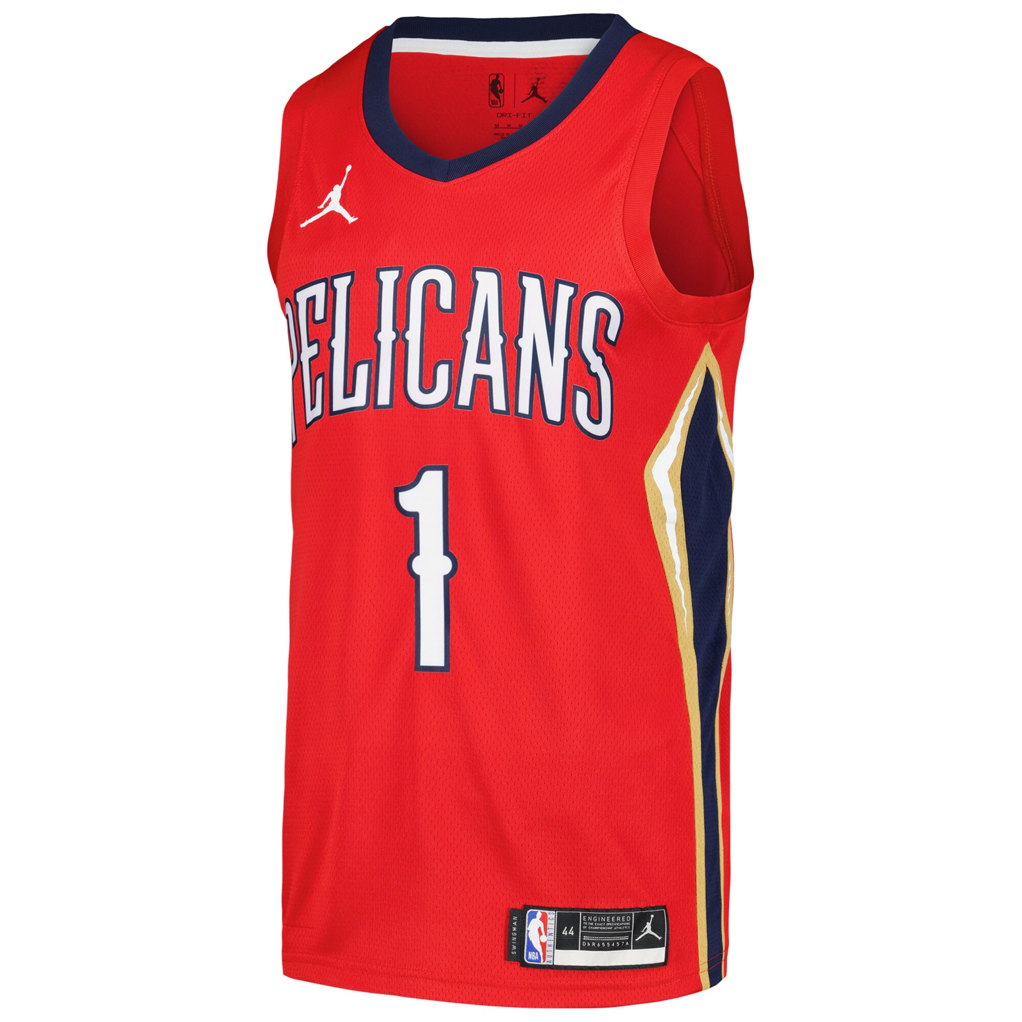 Zion Williamson New Orleans Pelicans Jordan Brand Swingman Player Jersey – Statement Edition – Red Clowdercats