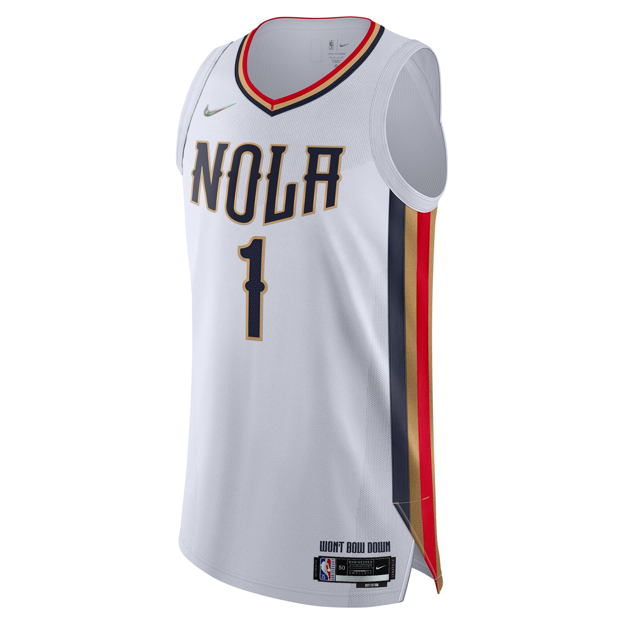 Zion Williamson New Orleans Pelicans Nike 2021/22 Swingman Jersey – City Edition – White Clowdercats
