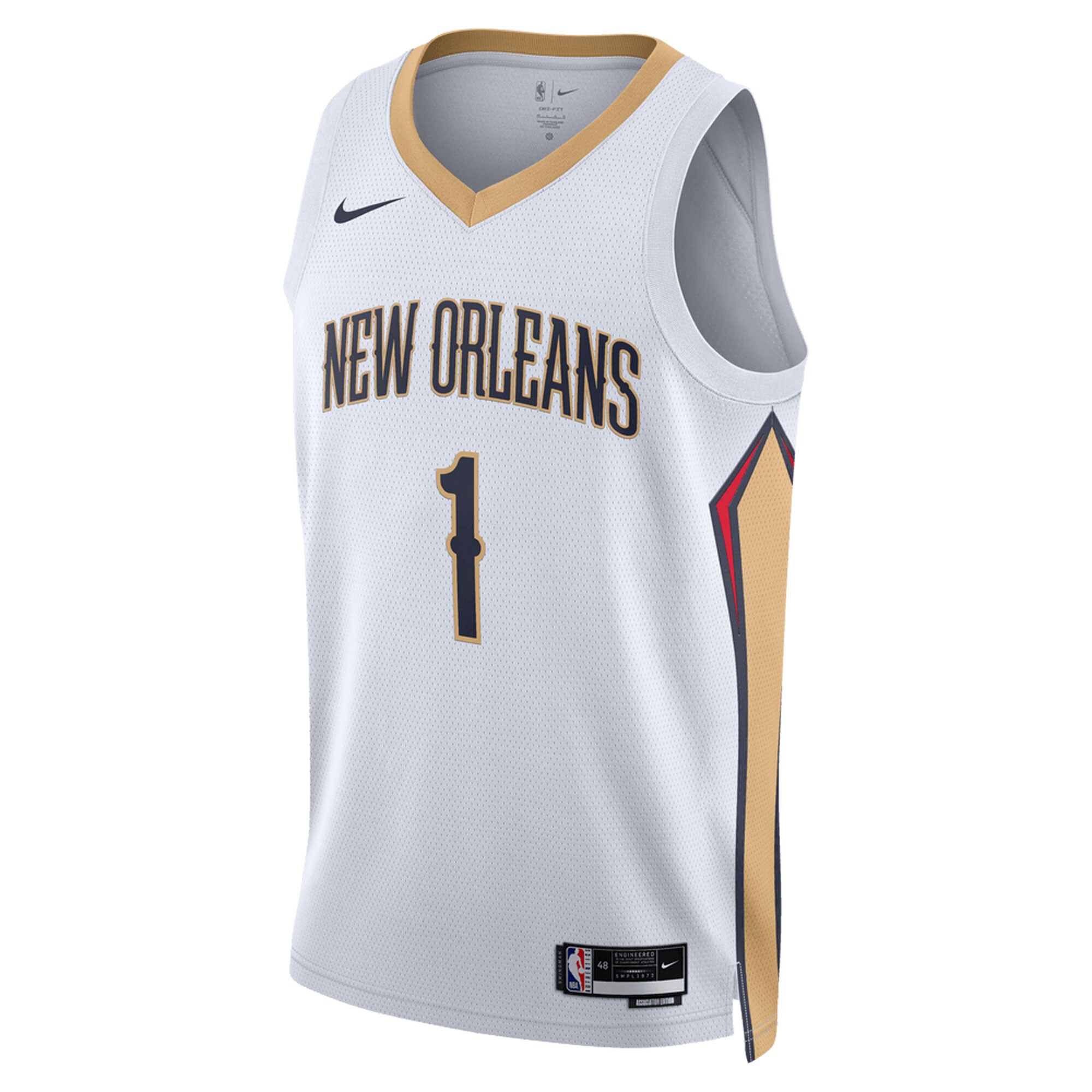 Zion Williamson New Orleans Pelicans Nike Unisex Swingman Jersey – Association Edition – White Clowdercats