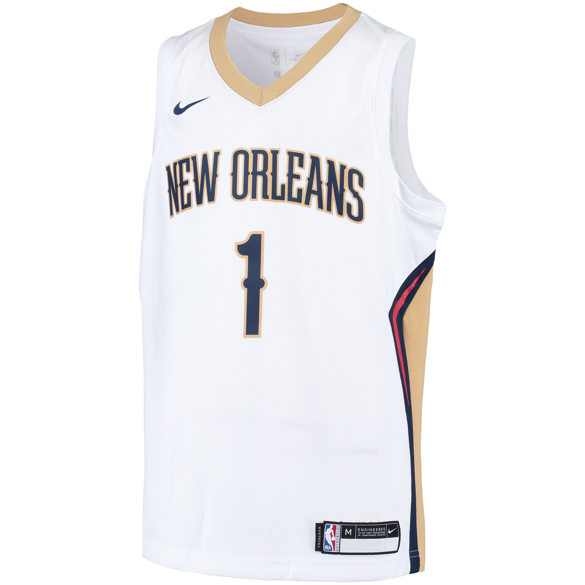 Zion Williamson New Orleans Pelicans Nike Youth Swingman Player Jersey – Association Edition – White Clowdercats